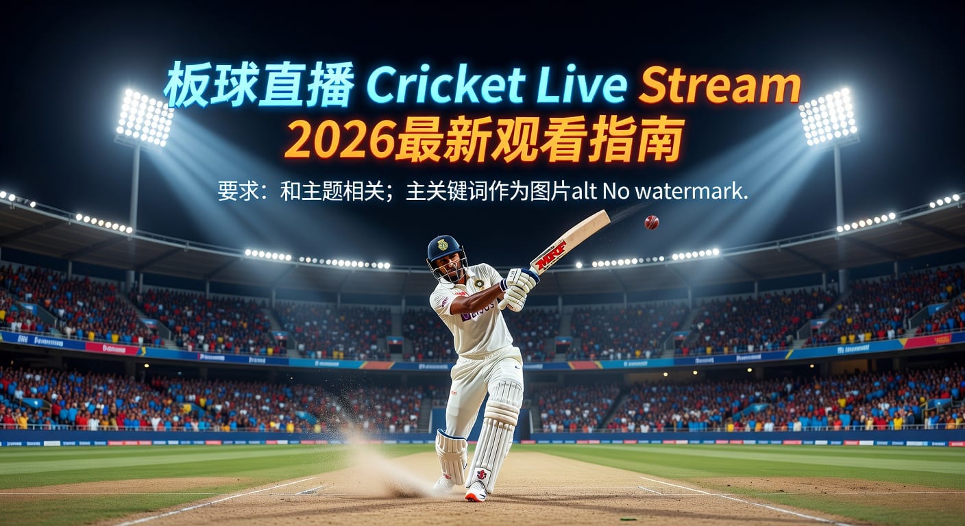 板球直播 Cricket Live Stream：2026年观赛全指南